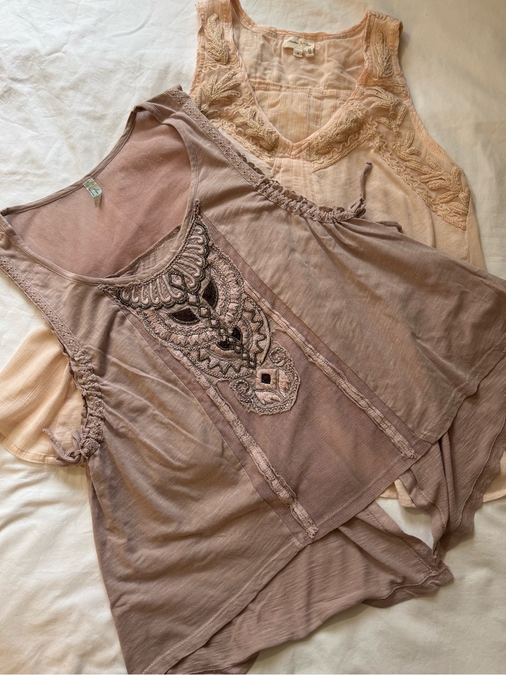 Set of Two Women’s Tops Meadow Rue Anthropologie and Free People Size Small